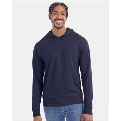 Hanes® ComfortWash™ Unisex Garment-Dyed Jersey Hooded Long Sleeve T-Shirt